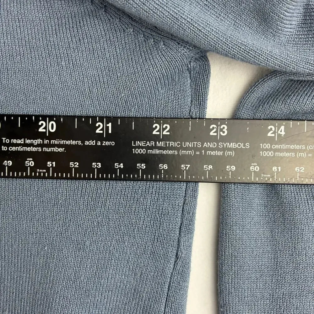 Love University Slate Blue Turtleneck Sweater Women's 2X Rayon Nylon Long Sleeve